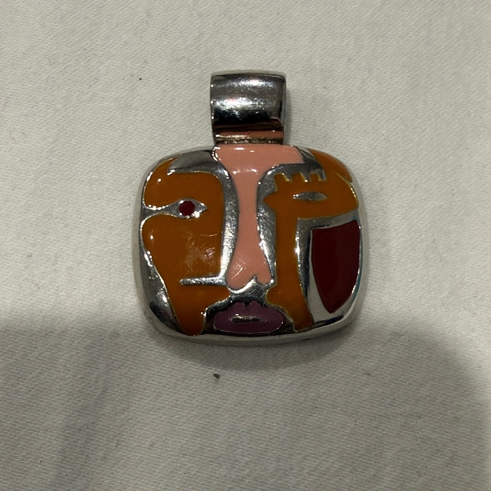 Lia Sophia Abstract Face Pendant